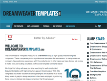 Tablet Screenshot of dreamweaver-templates.org